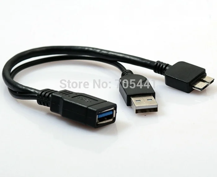 Хост Кабель Micro USB 3 0 OTG с usb источником питания|usb cable with power|usb power cableusb 3.0 |
