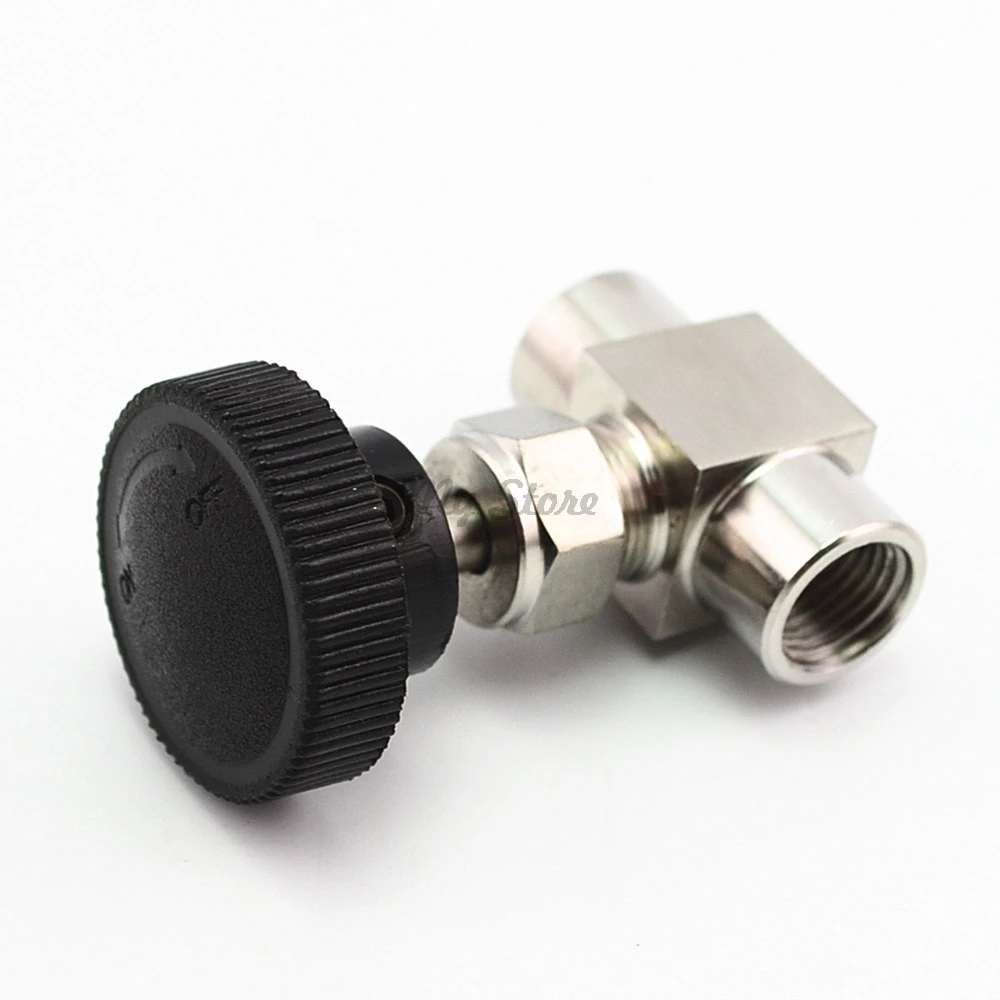 304 игольчатый клапан из нержавеющей стали 1/8 ''1/4'' 1/2 ''с внутренней резьбой BSP SS304 для воды, газа, масла
