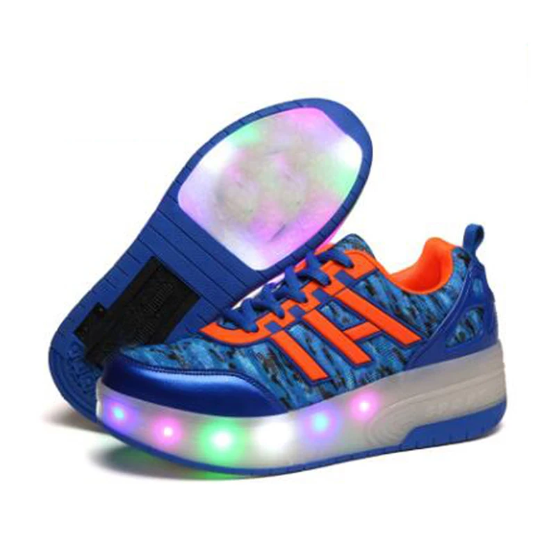 Heelys светодиодный светильник кроссовки с колесом для мальчиков и девочек