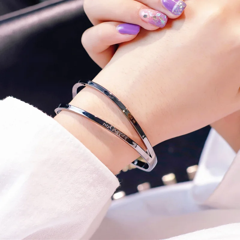 Женский и мужской браслет OL модный винтажный из розового золота черного