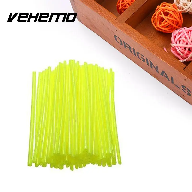 

72Pcs Motorcycle Wheel Spoke Covers Wrap Tubes Decor Protector Dirt Wheel