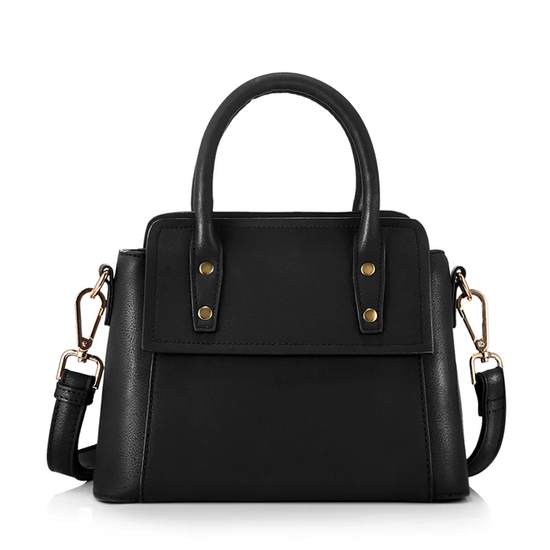 Барби 2017 Женская сумка косая полоска черная искусственная твердая кожа