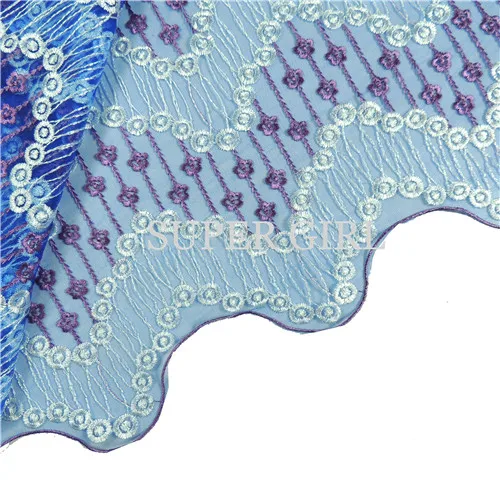 Высокое качество Африканский Кружево S Ткань net 2017 Тюль с пайетками/белый в