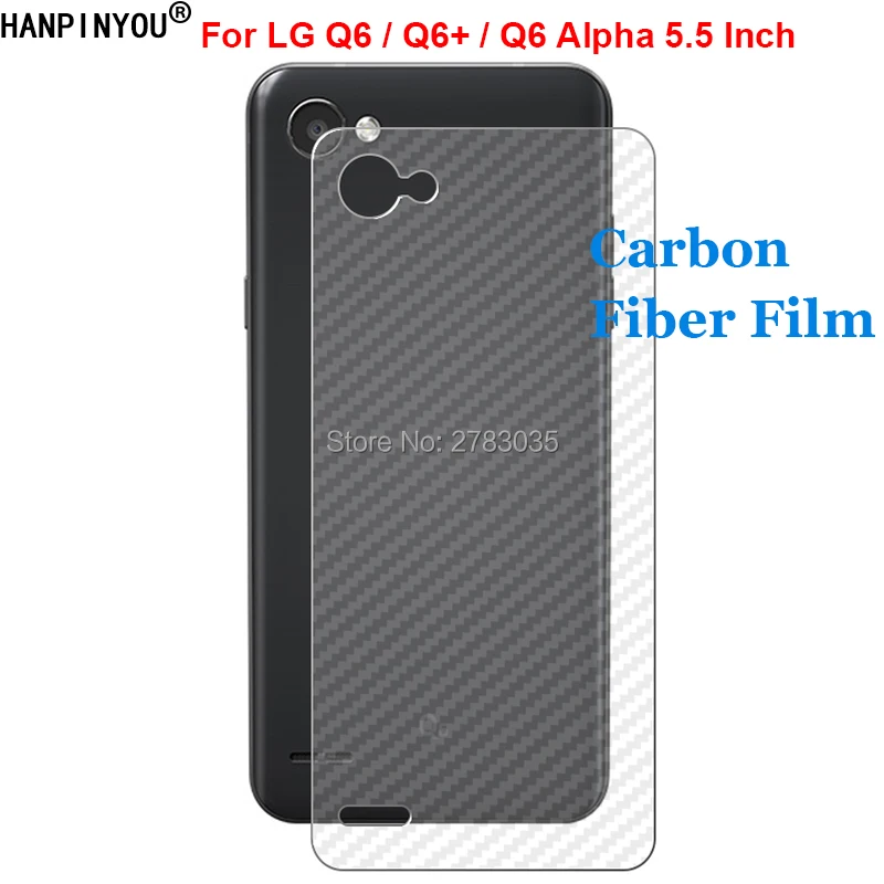 Для LG Q6 / Plus Alpha 5 &quot3D прозрачная защитная пленка из углеродного волокна с защитой