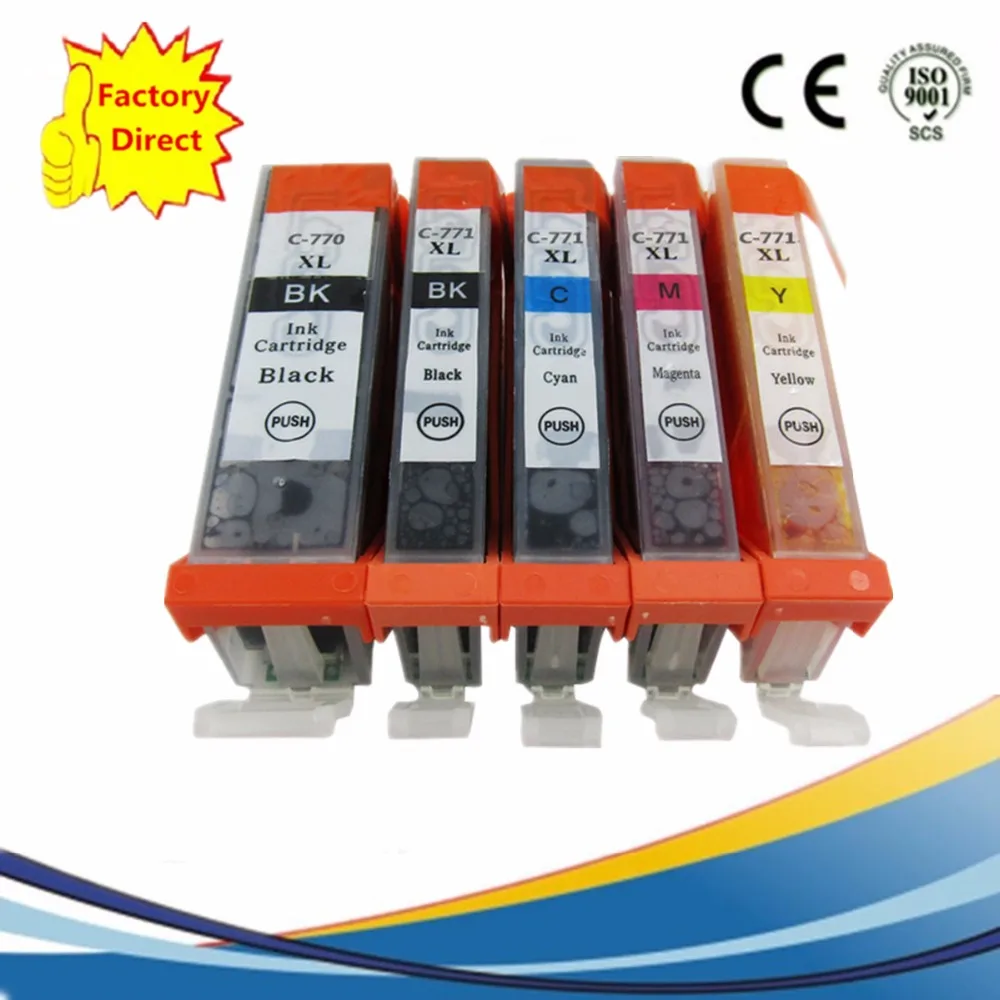 PGI 770 PGI770 770XL 770BK Замена чернильных картриджей для Canon Pixma MG5770 MG6870 MG7770 MG 5770 принтер|ink