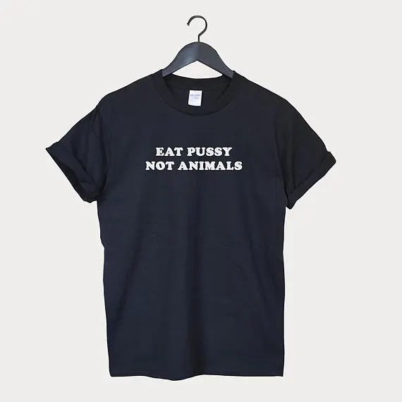 Футболка с карманами eat pussy not animals vegan унисекс большие размеры и Color F013|Футболки| |
