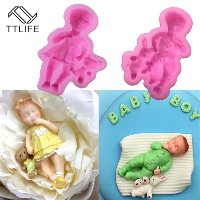 TTLIFE 1 шт. 3D Милые трафареты в форме торта для маленьких мальчиков и девочек