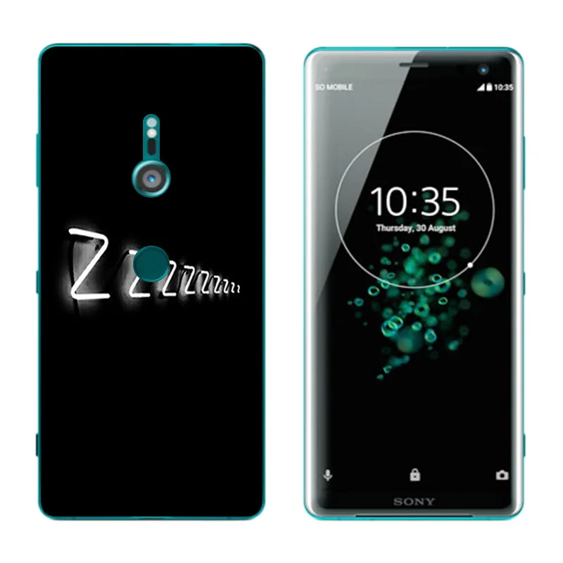 Чехол для телефона Sony Xperia XZ3 мягкий силиконовый прозрачный защитный чехол XZ 3 из