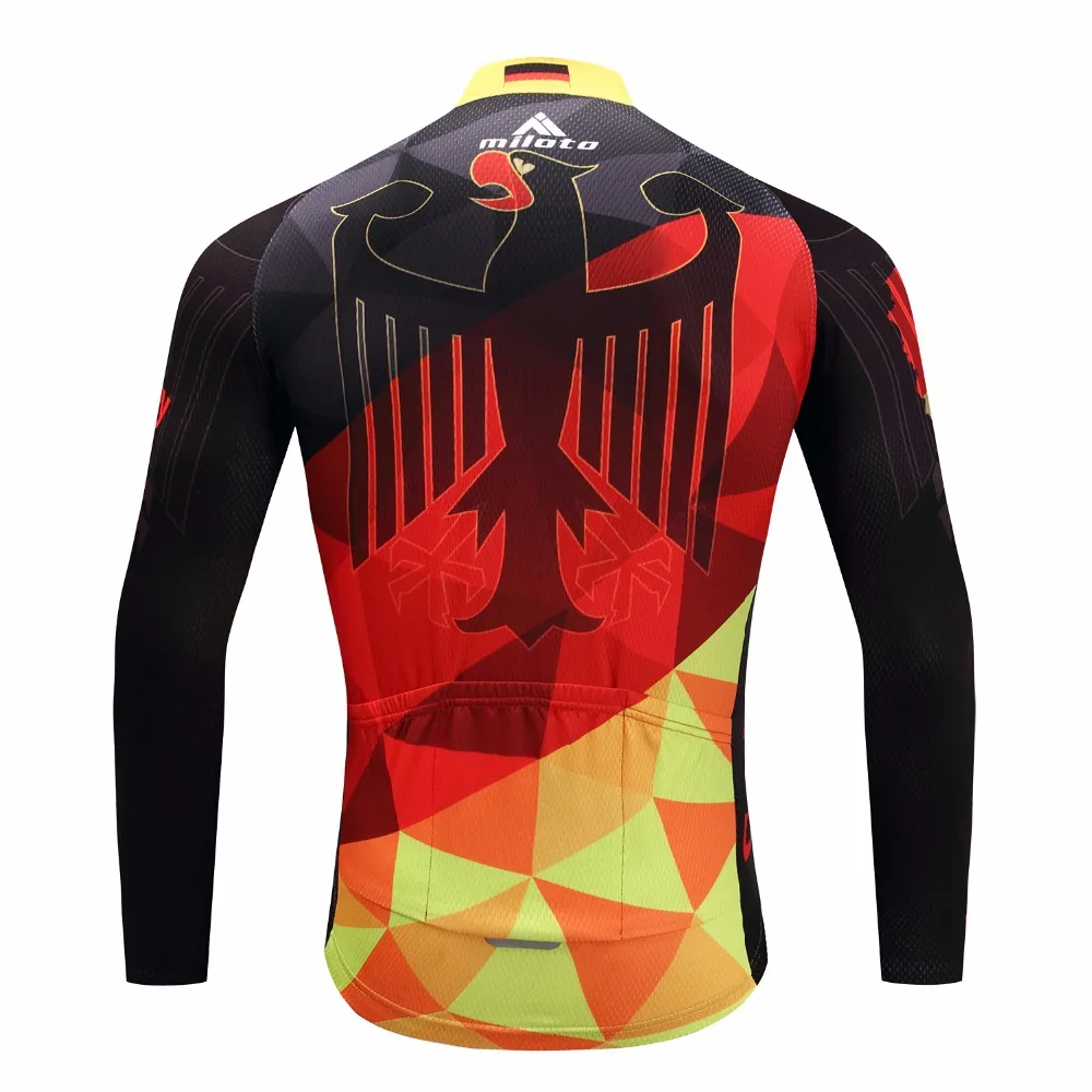 2018 Miloto Мужская велосипедная рубашка топ немецкий велосипед Джерси mtb Road Ropa Ciclismo