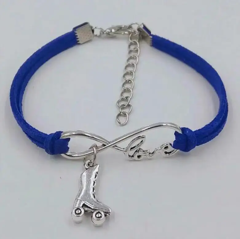 1 шт./лот браслет Infinity Love lucky 8 женские/мужские браслеты с подвеской на роликах