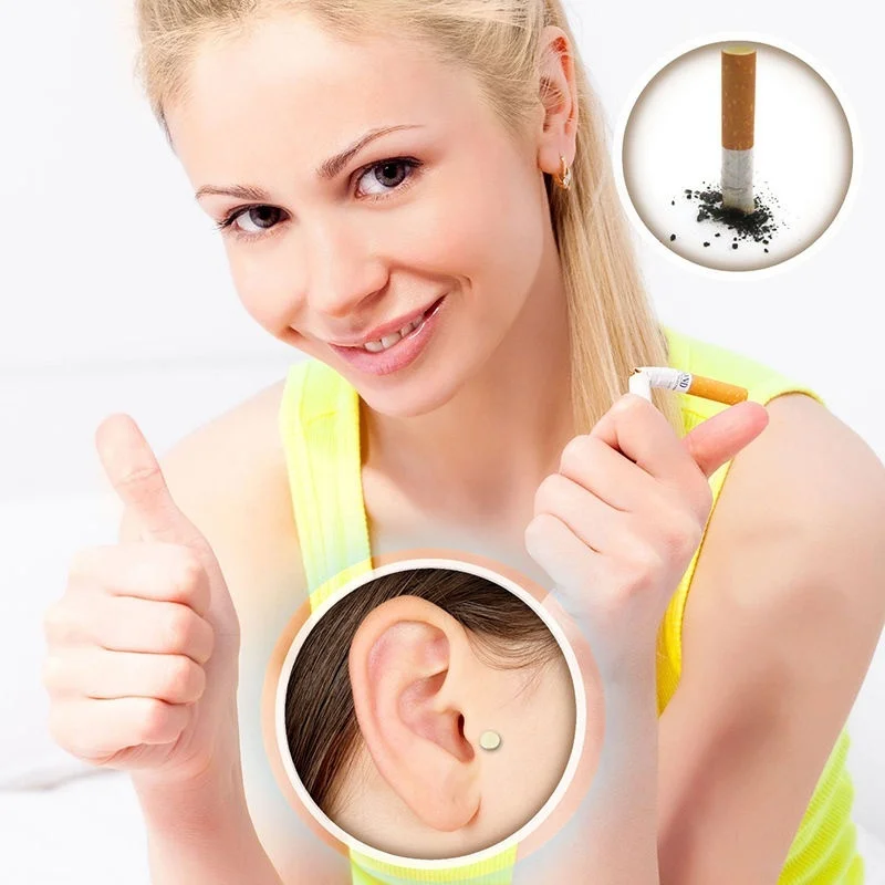 Новинка 1 пара терапия магнит для ушной раковины курения Zerosmoke ACUPRESSURE пластырь