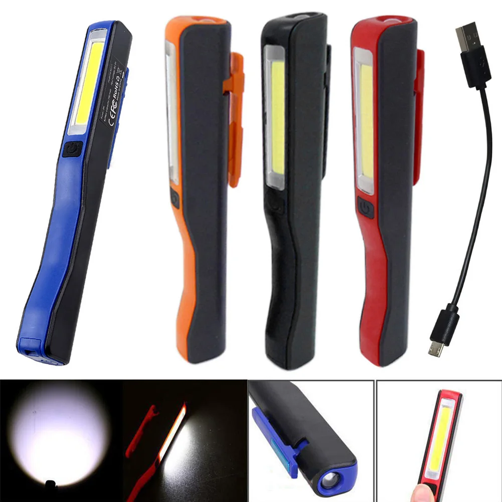 Новый светодиодный мини светильник COB с магнитной застежкой Перезаряжаемый USB
