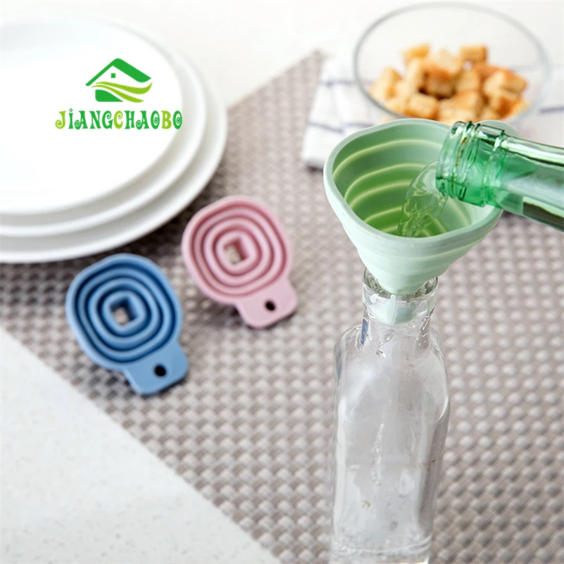 Складная мини воронка JiangChaoBo силиконовая складная стильная Воронка случайного