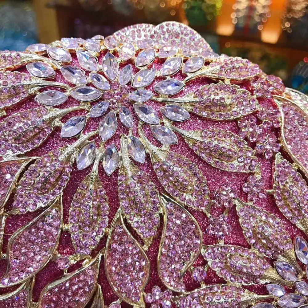 Роскошные модные дизайнерские вечерние сумки XIYUAN розового/Красного/серебряного