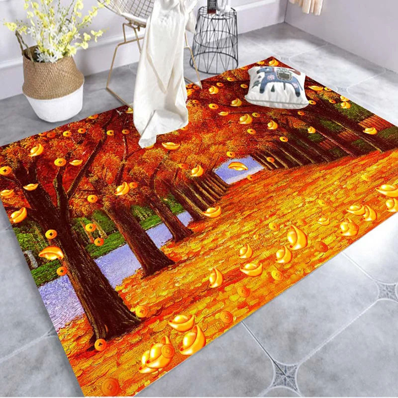 Новые творческие 3D печатных Садовый цветок Коврик для прихожей and Carpets шелковистый для Гостиная Спальня коврик для кухни, ванной Противоскользящие коврики - Цвет: 9