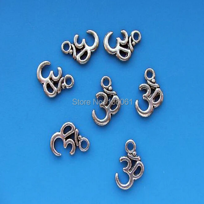 Vintage Silver Ohm Charms Pendants For Jewelry Making Findings Bracelets Crafts Handmade Accessories DIY Gifts  HOT  X277
