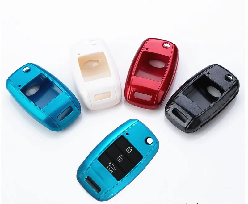 New Style Replacement car key shell case fits for Kia 3 buttons remote fob cover use the top piano paint 4 color 1pc auto | Автомобили и