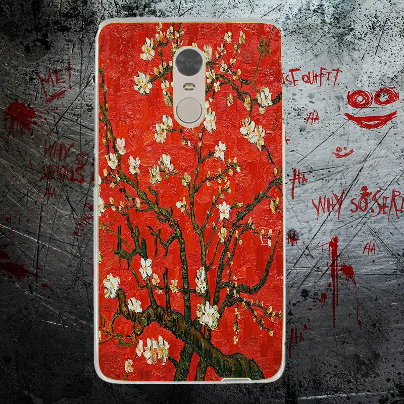 Мягкий чехол из ТПУ с рисунком подсолнуха Винсента Ван Гога для Xiaomi Redmi Mi Note 4X 2 3 3S