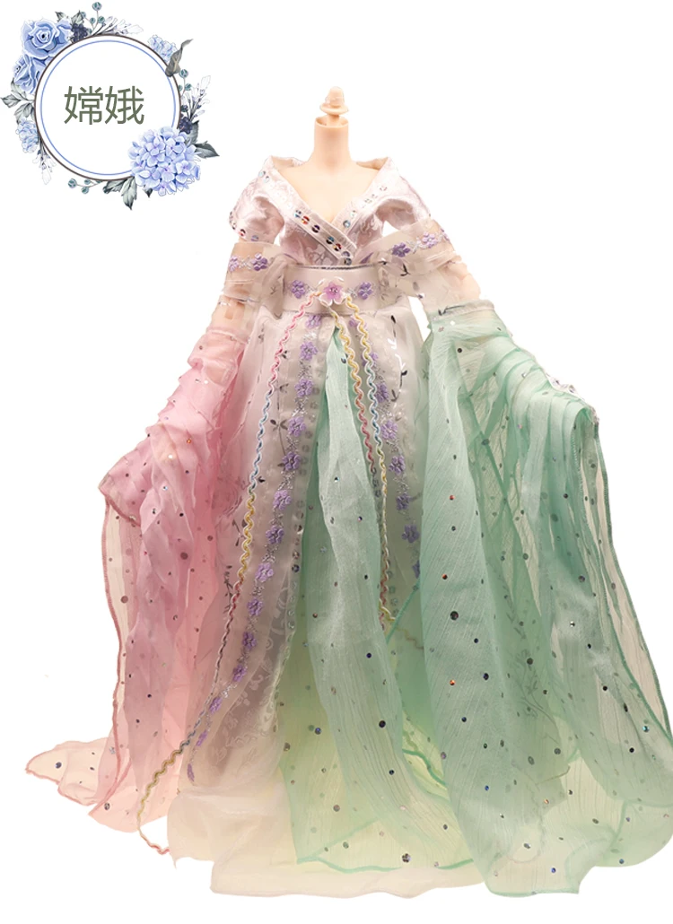 Набор тканевых платьев для куклы сделай сам одежда шарнирного платья 45 см