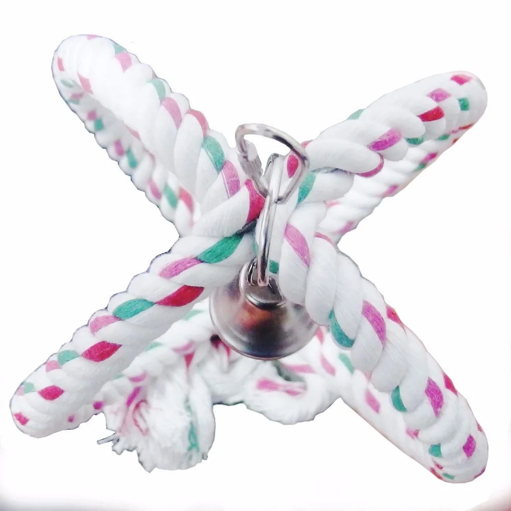 Огромный шар веревочное кольцо качели игрушка для маленьких и больших попугаев