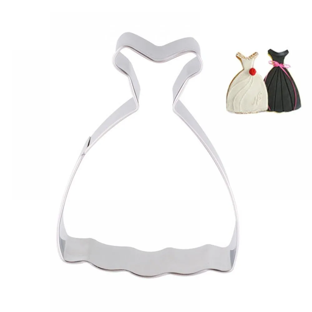 Бисквит Фондант для печенья и торта Форма платья форма выпечки Инструменты