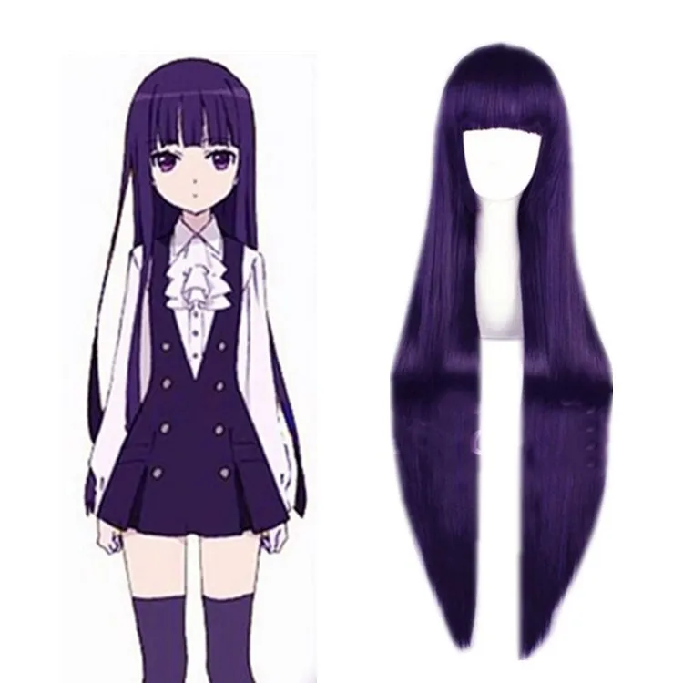 HAIRJOY Inu X Boku SS Ririchiyo Shirakiin фиолетовый костюм для косплея головной убор