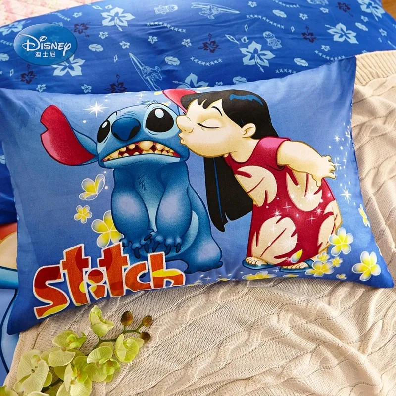 Набор постельного белья Disney Royal Blue Lilo and Stitch набор из 100% хлопка с пододеяльником 3/4