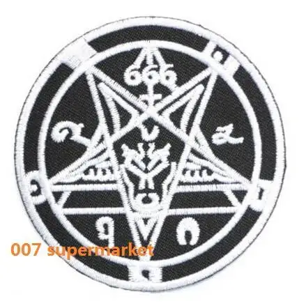 666 демоническая Коза пентаграмма музыкальная группа металлический Железный на