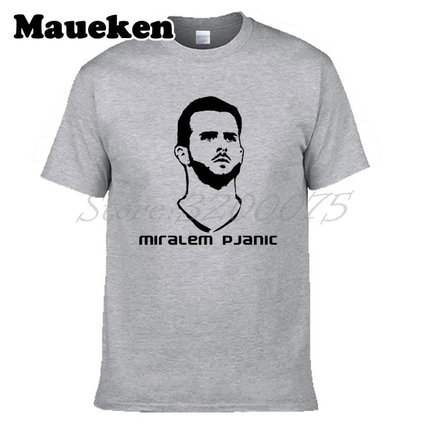 Мужская футболка Miralem Pjanic 5 одежда в боснийском стиле Футболка мужская для