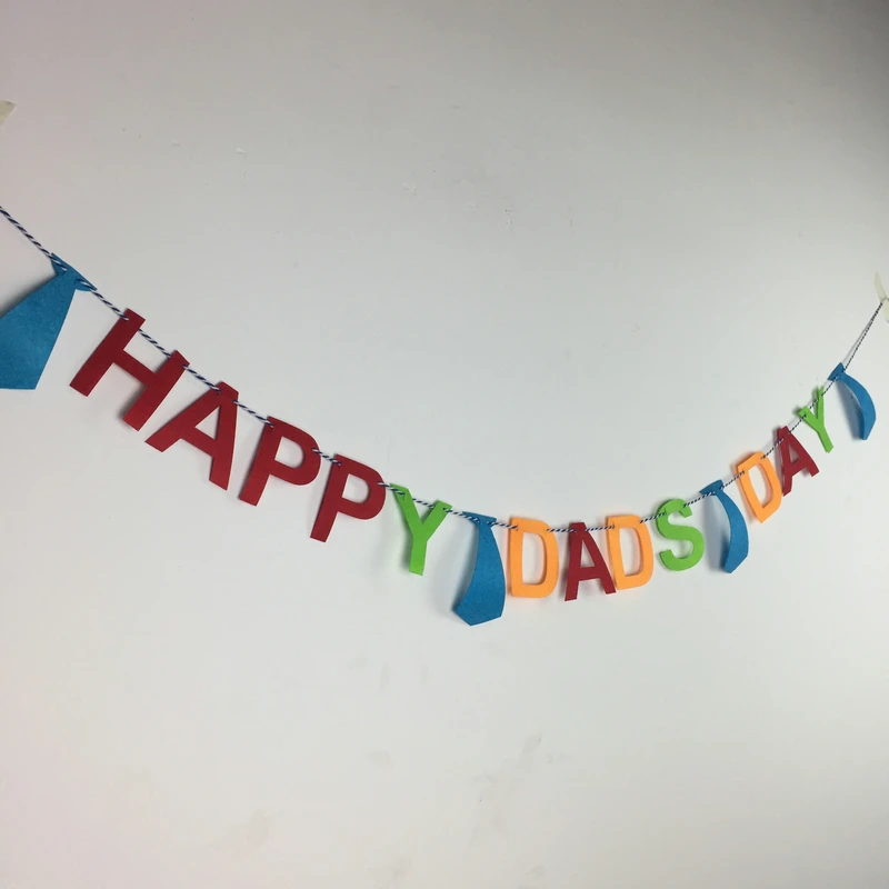 

Freeshipping Happy fathers day party banner decoration supplies felt fabic Supplies