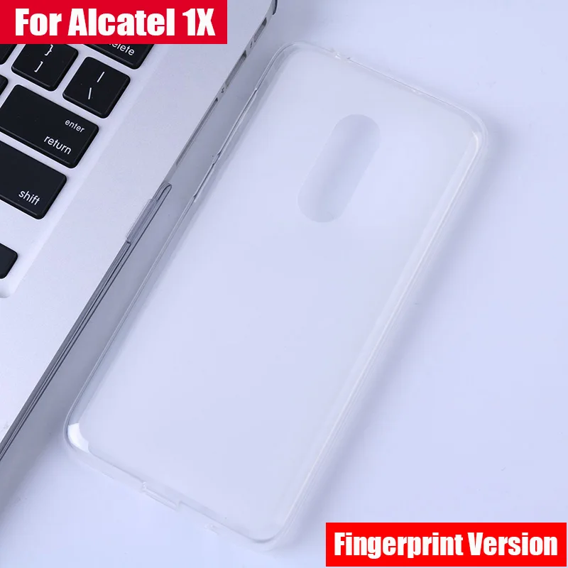 Мягкий чехол JONSNOW для Alcatel 1X из ТПУ со сканером отпечатков пальцев нескользящий