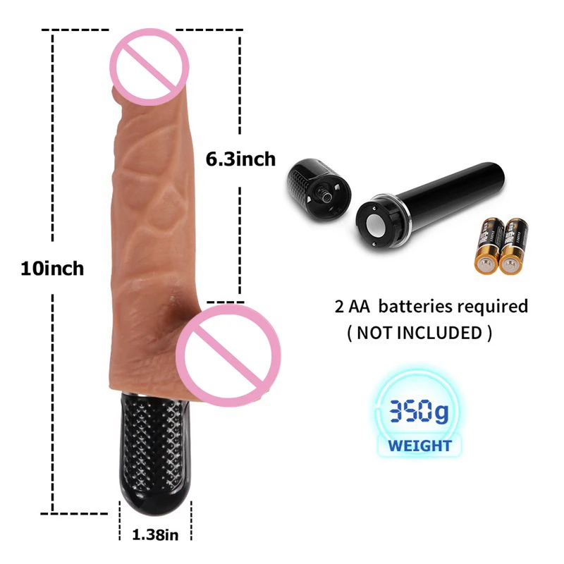 Реалистичный большой фаллоимитатор вибратор искусственный пенис член с ручкой
