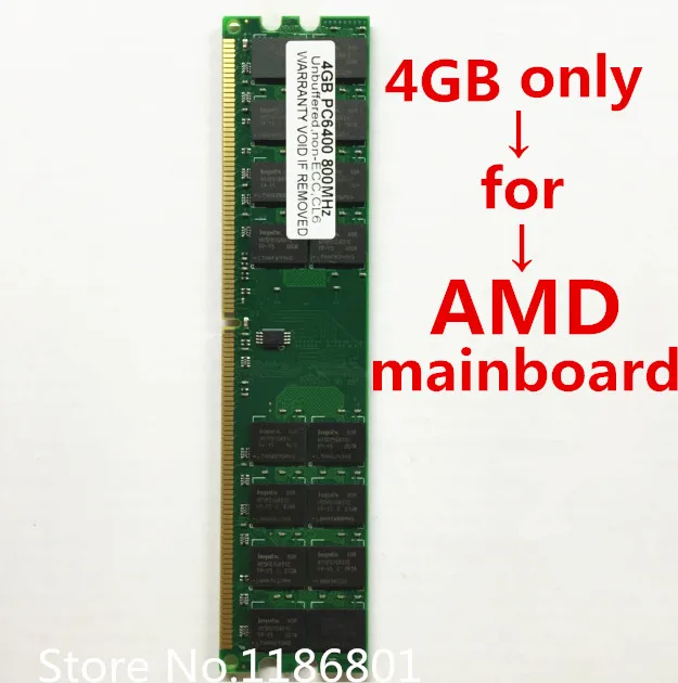Новый 4 ГБ DDR2 PC2 6400 800 МГц DIMM RAM 240 pins только для совместимых систем AMD | Компьютеры и