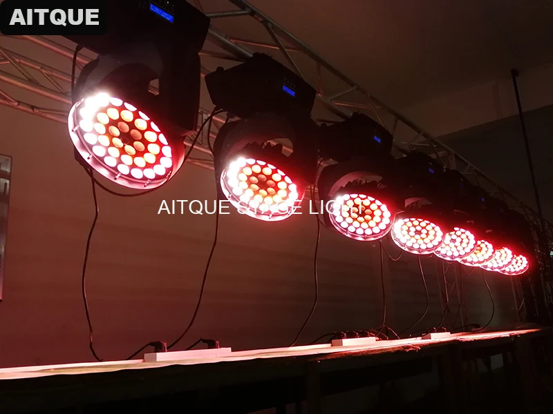 (6 огней + чехол) сценические лампы для мытья led 36x15 Вт zoom moving head wash rgbwa 5in1 flight