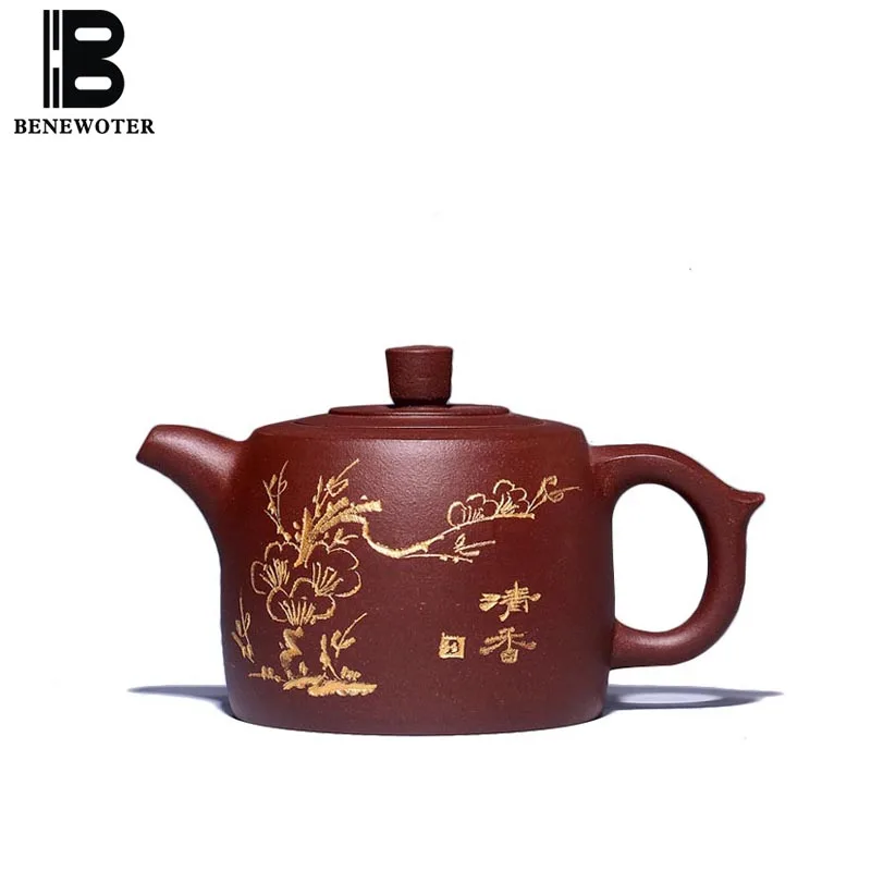 280cc Исин ручная роспись цветочный чайник с узором чайной церемонии утварь