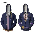 Одежда для Джоджо, Джоджо причудливый приключенческая толстовка, костюм Киры ёсикаге для косплея, куртка на молнии, спортивный костюм для мальчиков