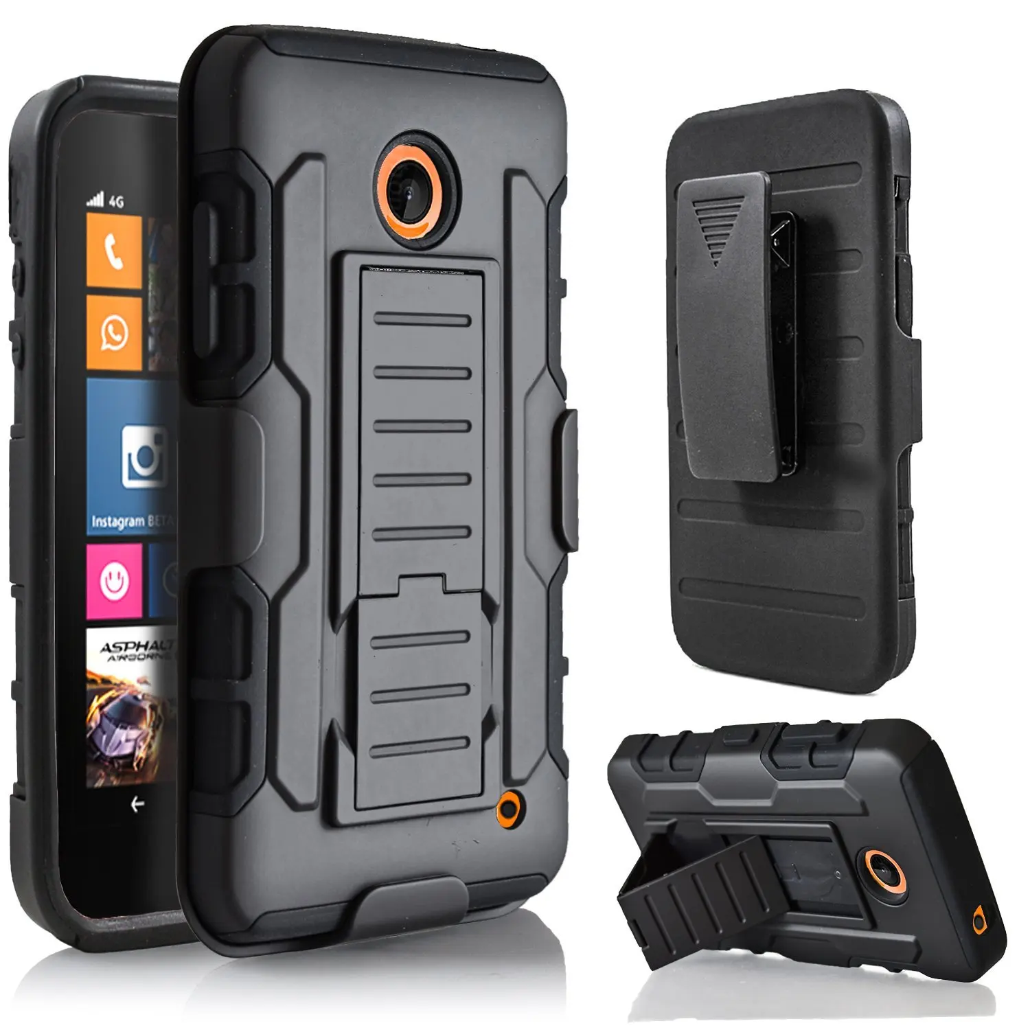 Панцири Защитный Чехол кобура пояса клип чехол для Nokia Lumia 920/630 635/830/640/640XL/650/ 530/730