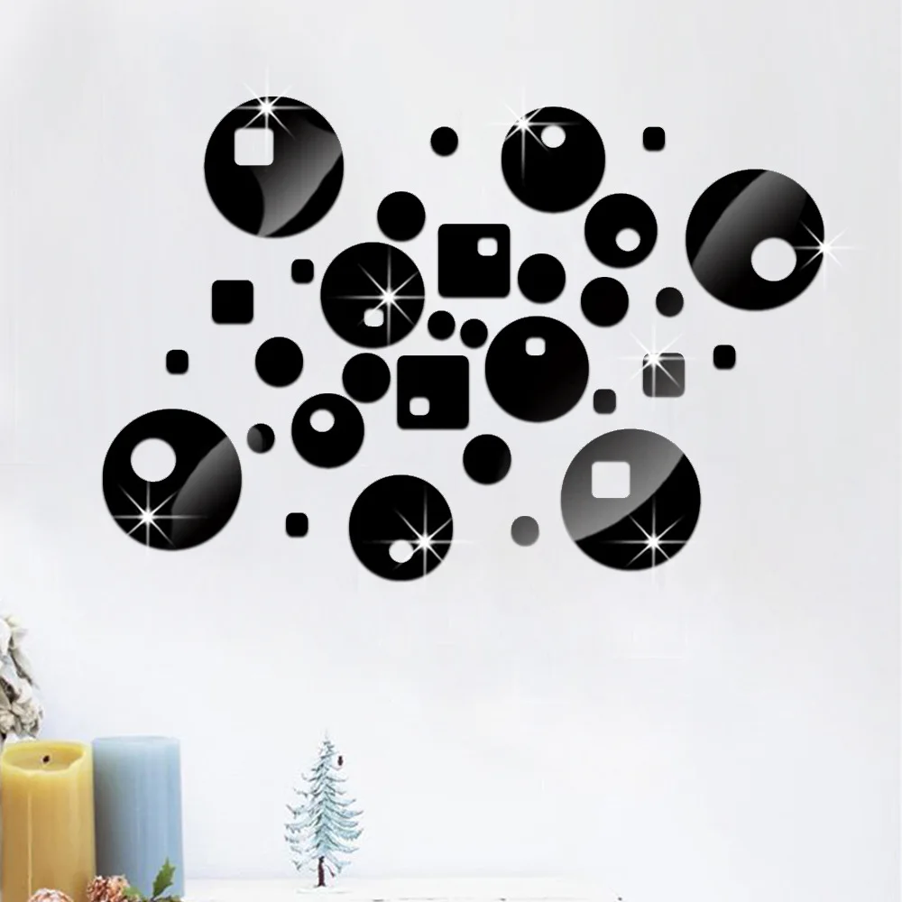 Настенные зеркальные наклейки Funlife для самостоятельного изготовления украшение