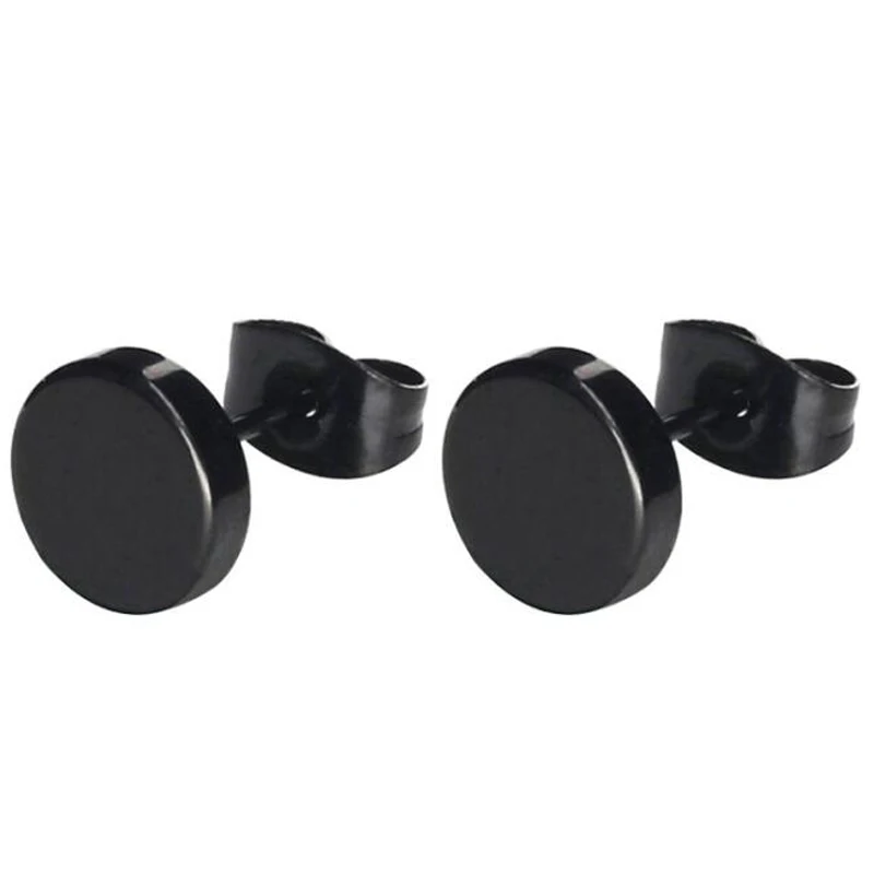 

2 Pieces Fashion Punk 0.8mm Stainless Steel women Earring Barbell Stud Earring Body Piercing Jewelry Tragus Ear Piercing