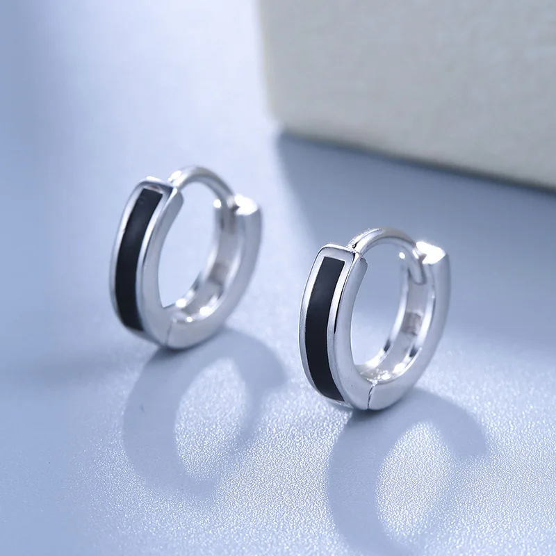 

L&P New Trendy 925 Sterling Silver Ear Clip With Agate For Women Earrings,Fine Jewel For Wholesale