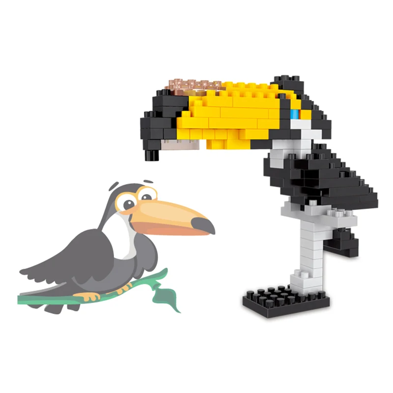 Строительные блоки серии Polar Bear Bird Zebra Animal world фруктовые LegoINGS ананас банан игрушки
