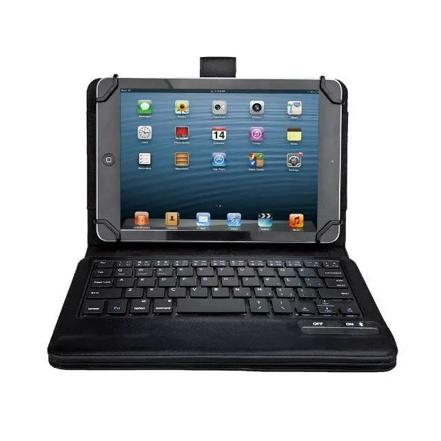 Универсальный раскладной Bluetooth клавиатура и PU кожаный чехол с подставкой для Samsung