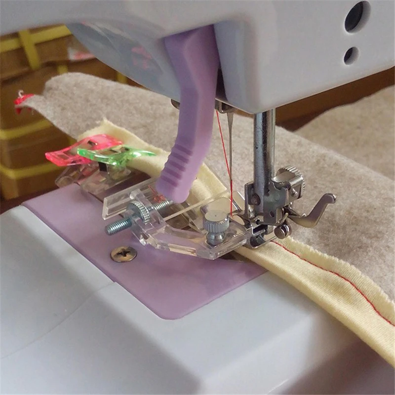 Adjustable Sewing Presser Bias Tape Binding Foot Snap On Machine Accessories Tools | Дом и сад