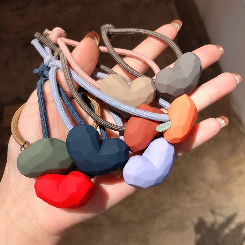 1 шт. резинки для волос в форме сердца женщин милые аксессуары студенческое