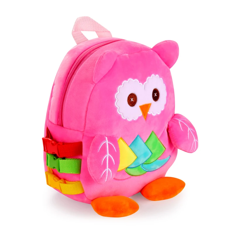 Милый плюшевый рюкзак с совой Kawaii зайчиком мягкая игрушка кроликом розовая синяя
