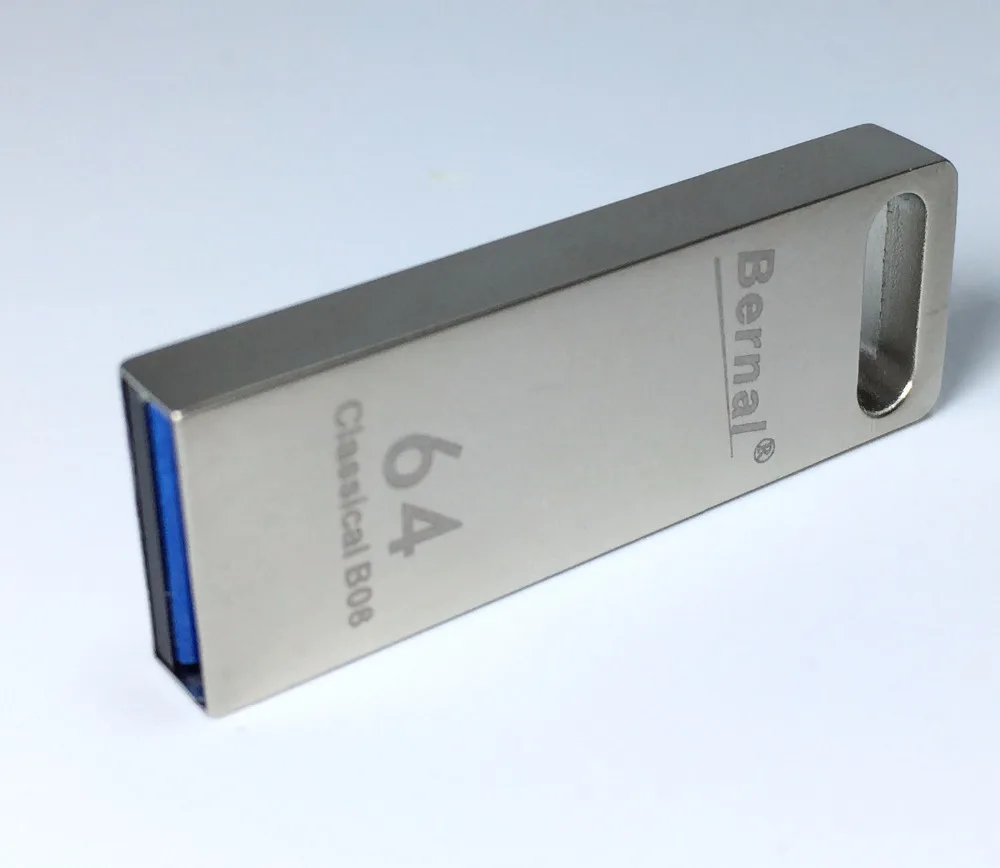 Bernal металлический usb 3 0 флэш-накопитель 8 ГБ 16 32 64 высокоскоростной бесплатная