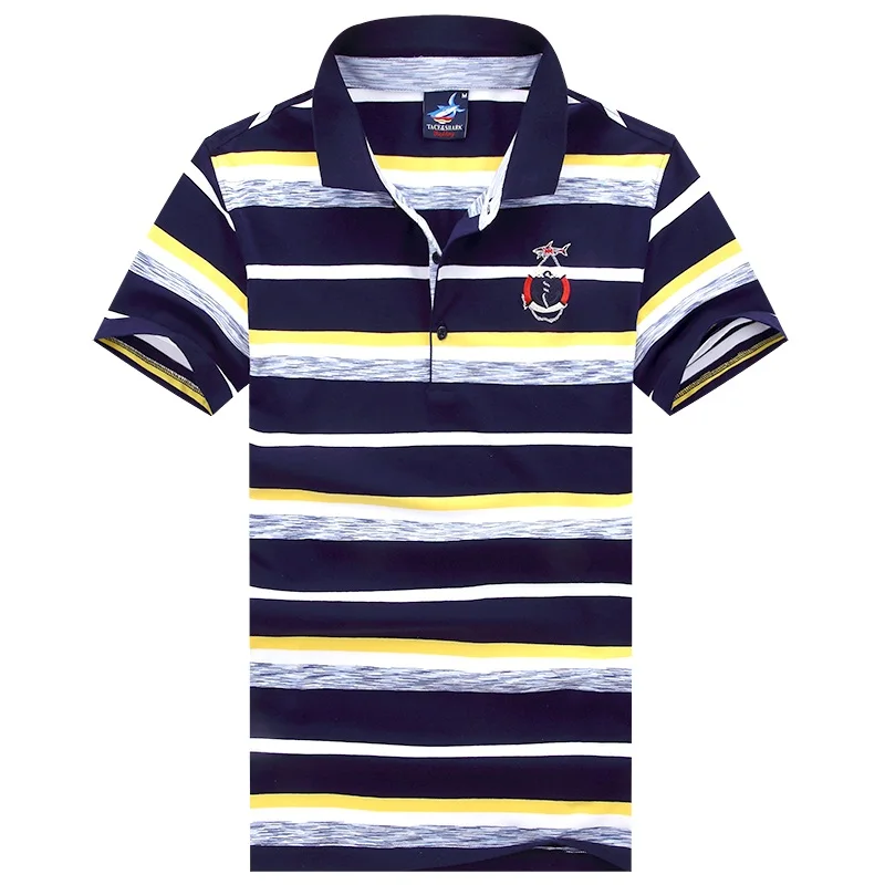 Для мужчин с коротким рукавом tace акула футболка полосатый цвет качество прилив