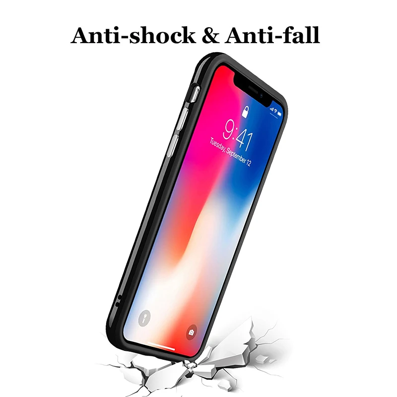 Ascromy для iPhone X чехол TPU Гибридный противоударный плотный тонкий бампер Apple 10 рамка