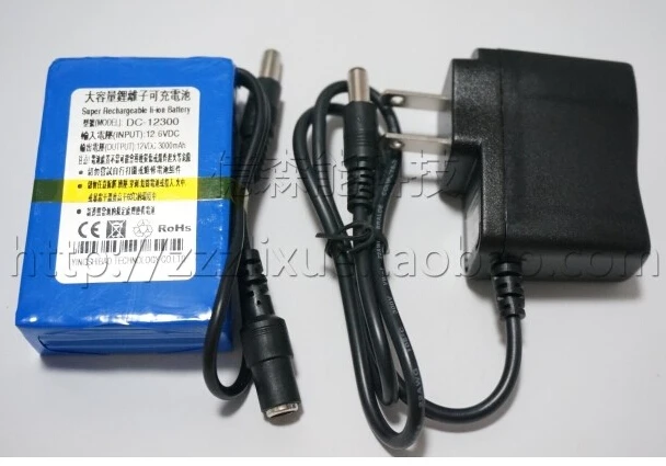 Anysun DC 12300 полимерный аккумулятор 12v 3000mah литиевая батарея dc12300 перезаряжаемый +