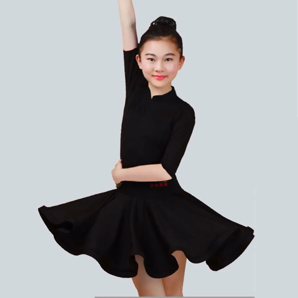 2020 платье для латиноамериканских танцев девочек 5 цветов красный/зеленый/синий